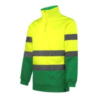 SWEAT M/FECHO ALTA VISIB VERDE/AMARELO WR.2.851